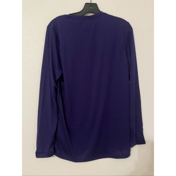 Adidas Pre Game Long Sleeve T-Shirt Purple  NEW NWT - Picture 5 of 6